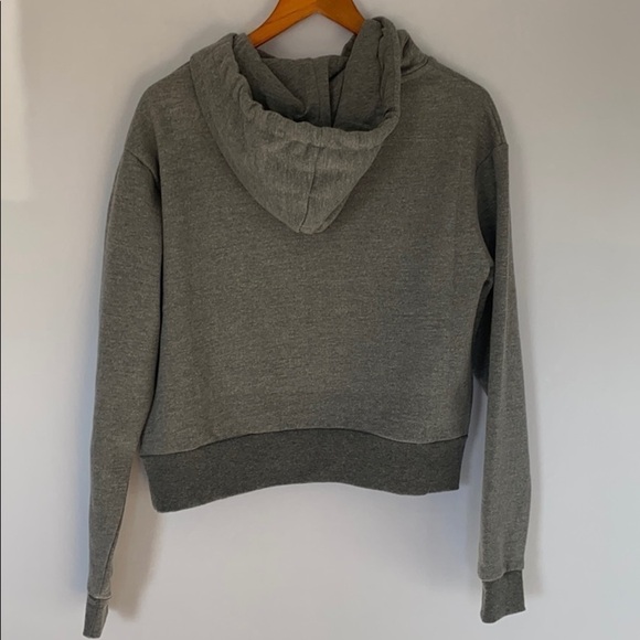 REFLEX sweater hooded popover cropped hoodie size medium new without tags - Picture 4 of 9